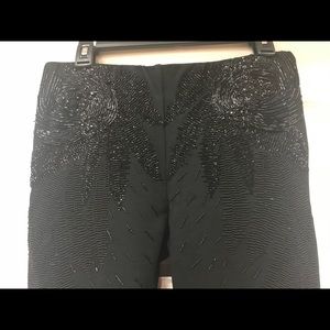 NWT Haute Hippie Skinny Black Stretch Beaded Pants